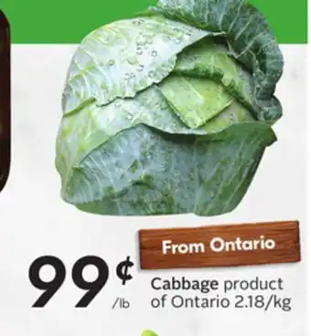 Sobeys Cabbage offer