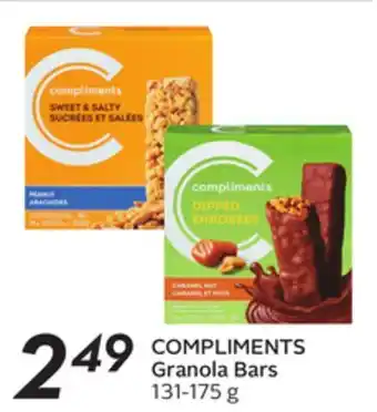 Sobeys Compliments granola bars offer