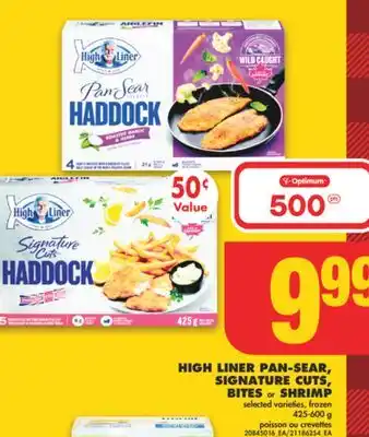 No Frills High liner pan-sear, signature cuts, bites or shrimp, 425-600 g offer