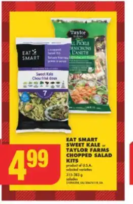 No Frills Eat smart sweet kale or taylor farms chopped salad kits, 315-383 g offer