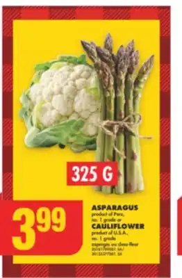 No Frills Asparagus or cauliflower, 325 g offer