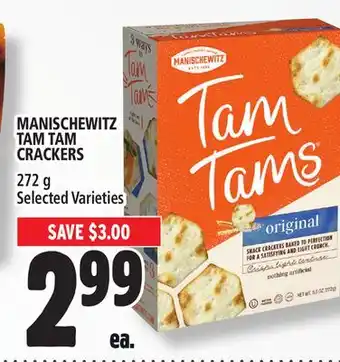 Metro Manischewitz tam tam crackers offer
