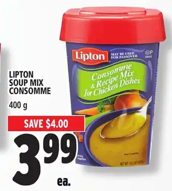 Metro Lipton soup mix consomme offer