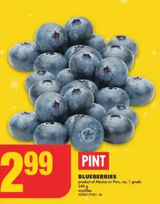 No Frills Blueberries, 340 g offer