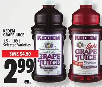 Metro Kedem grape juice offer