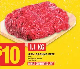 No Frills Lean ground beef, 1.1 kg offer