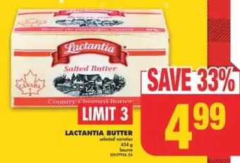 No Frills Lactantia butter, 454 g offer