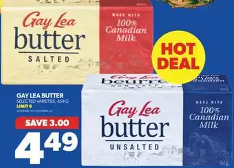Real Canadian Superstore Gay lea butter, 454 g offer
