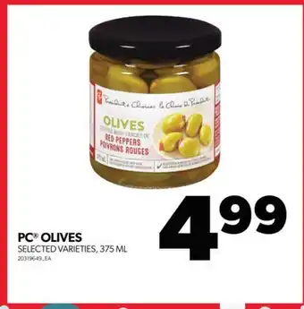 Real Canadian Superstore Pc olives, 375 ml offer