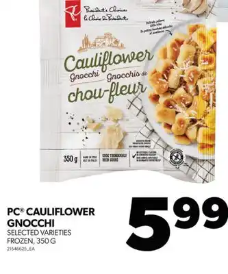 Real Canadian Superstore Pc cauliflower gnocchi, 350 g offer