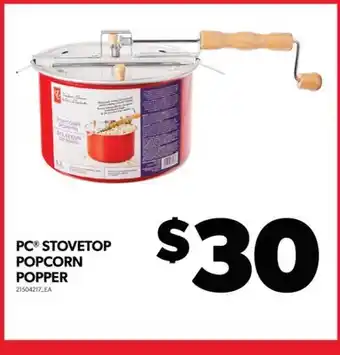 Real Canadian Superstore Pc stovetop popcorn popper offer
