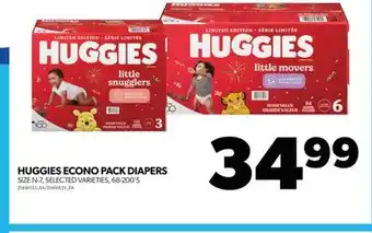 Real Canadian Superstore Huggies econo pack diapers, 68-200's offer