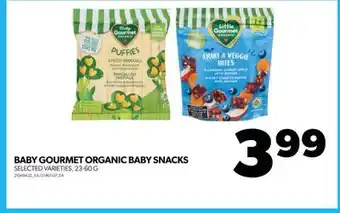 Real Canadian Superstore Baby gourmet organic baby snacks, 23-60 g offer