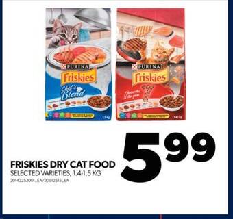 Real Canadian Superstore Friskies dry cat food, 1.4-1.5 kg offer
