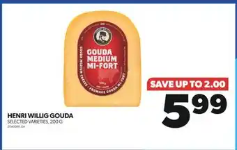 Real Canadian Superstore Henri willig gouda, 200 g offer