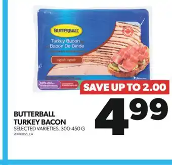 Real Canadian Superstore Butterball turkey bacon, 300-450 g offer