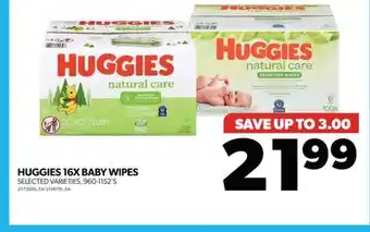 Real Canadian Superstore Huggies 16x baby wipes, 960-1152's offer