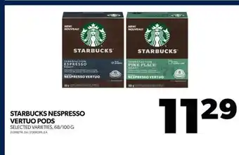 Real Canadian Superstore Starbucks nespresso vertuo pods, 68/100 g offer