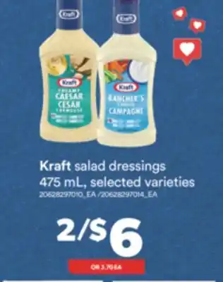 Real Canadian Superstore Kraft salad dressings, 475 ml offer