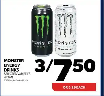 Real Canadian Superstore Monster energy drinks, 473 ml offer