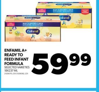 Real Canadian Superstore Enfamil a+ ready to feed infant formula, 18x237 ml offer