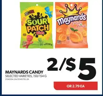 Real Canadian Superstore Maynards candy, 150/154 g offer