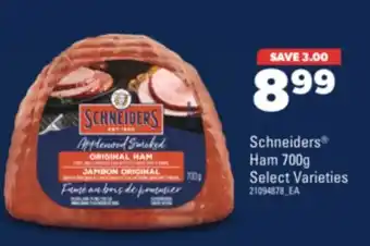 Real Canadian Superstore Schneiders ham, 700g offer