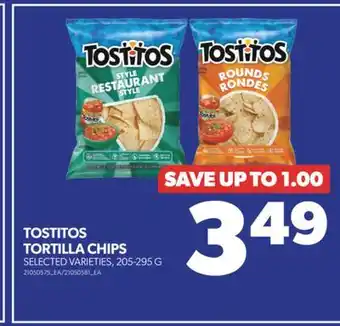 Real Canadian Superstore Tostitos tortilla chips, 205-295 g offer