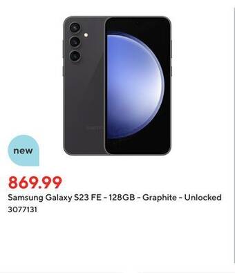 Staples Samsung galaxy s23 fe - 128gb - graphite - unlocked offer