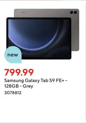 Staples Samsung galaxy tab s9 fe+ - 128gb - grey offer