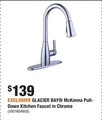 Home Depot Exclusive glacier bay mckenna pull-down kitchen faucet in chrome offer