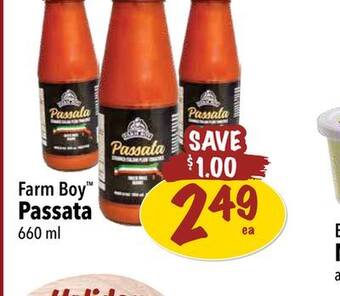 Farm Boy Farm boy passata offer