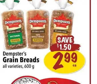 Farm Boy Dempster's grain breads offer
