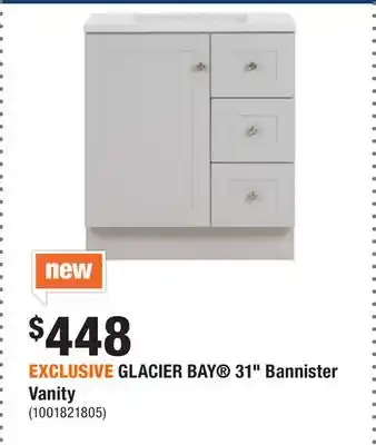 Home Depot Exclusive glacier bay 31 bannister vanity offer