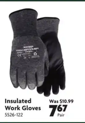 Home Hardware Insulated work gloves offer
