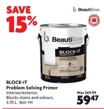 Home Hardware Block-it problem solving primer offer