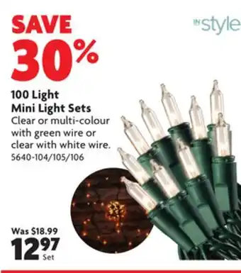 Home Hardware 100 light mini light sets offer