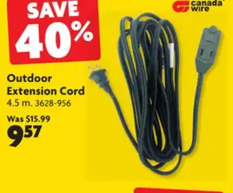 Home Hardware Outdoor extension cord offer