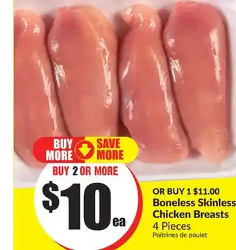 FreshCo Boneless skinless chicken breasts 4 pieces offer