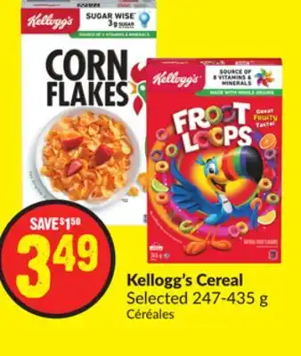 FreshCo Kellogg's cereal selected 247-425g offer