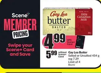FreshCo Gay lea butter salted or unsalted 454 g offer