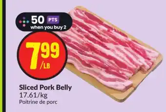 FreshCo Sliced pork belly 17.61/kg offer