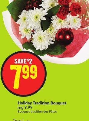 FreshCo Holiday tradition bouquets offer