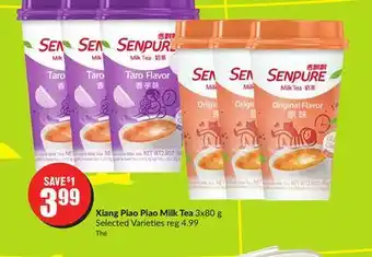 FreshCo Xiang piao piao milk tea 3x80 g selected varieties offer