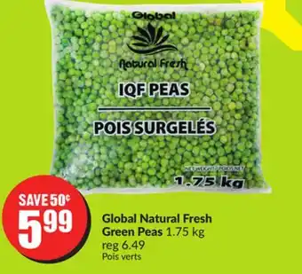 FreshCo Global natural fresh green peas 1.75 kg offer
