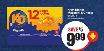 FreshCo Kraft dinner macaroni & cheese 12x200 g offer