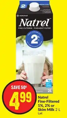 FreshCo Naturel fine- filtered 1%,2% or skim milk 2 l offer