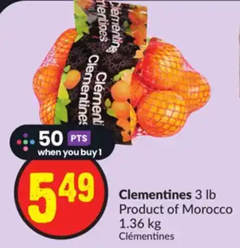 Chalo FreshCo Clementines 3 lb product of morocco 1.36 kg offer
