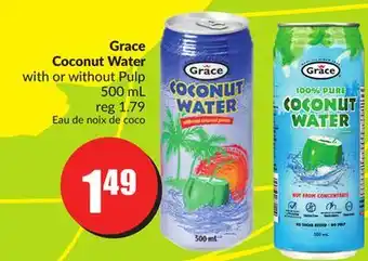 Chalo FreshCo Grace coconut water with or without pulp 500 ml offer
