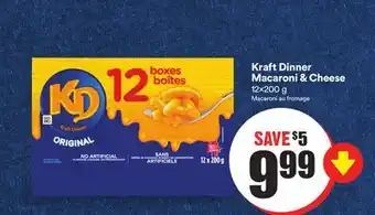 Chalo FreshCo Kraft dinner macaroni & cheese 12x200 g offer